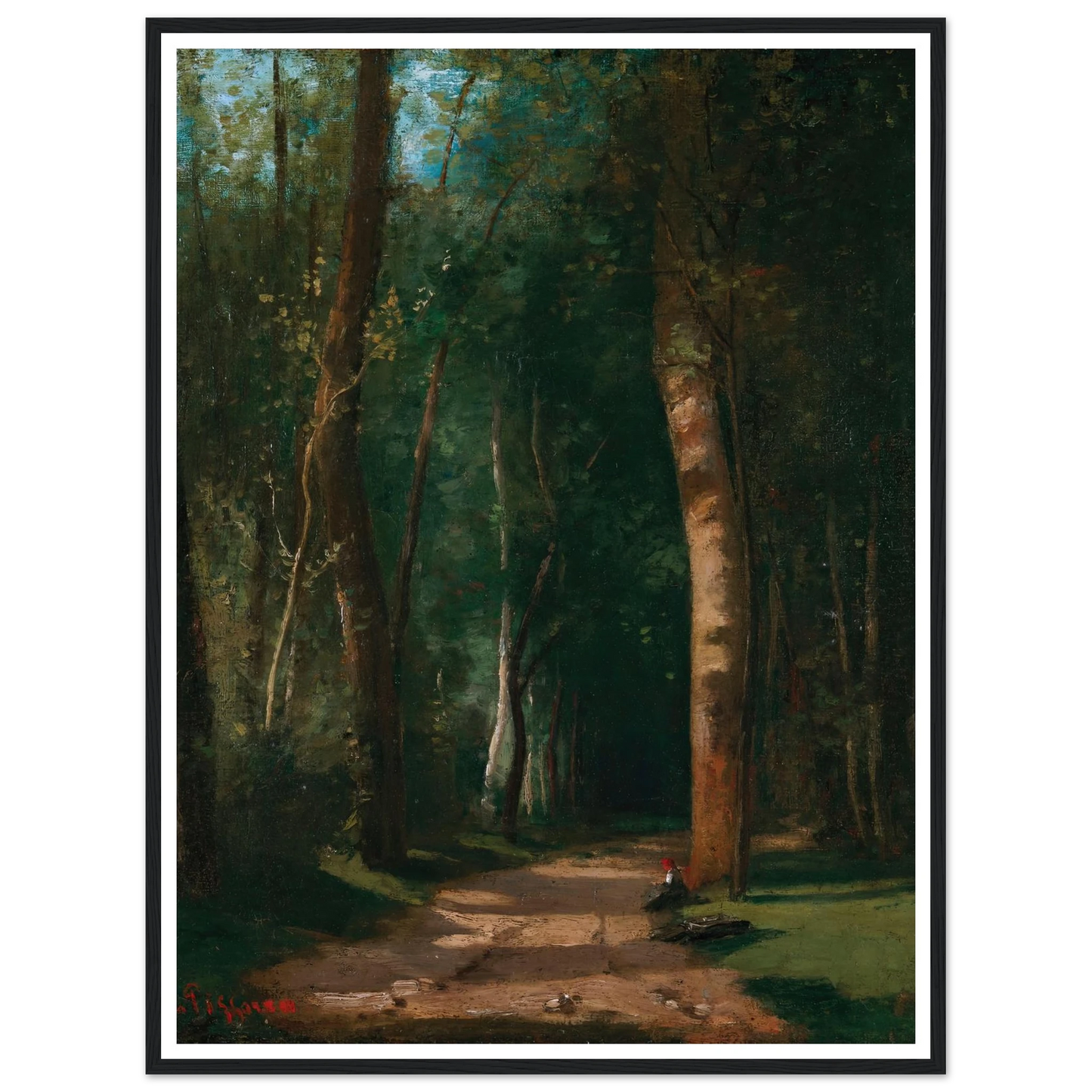 Allée Dans Une Fôret Art Print | Camille Pissarro-Quipham Collections