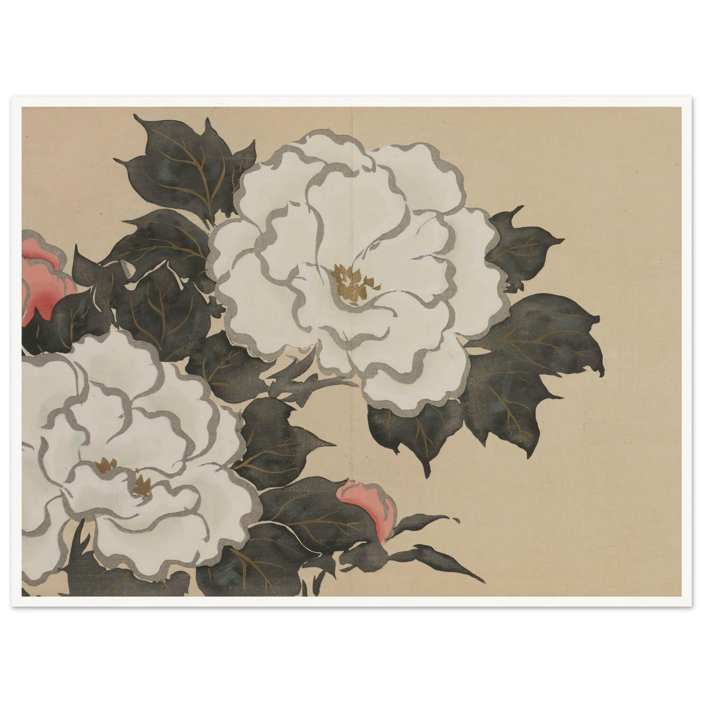 Peonies (Fukamigusa) (1909-1910) Art Print | Kamisaka Sekka-Quipham Collections