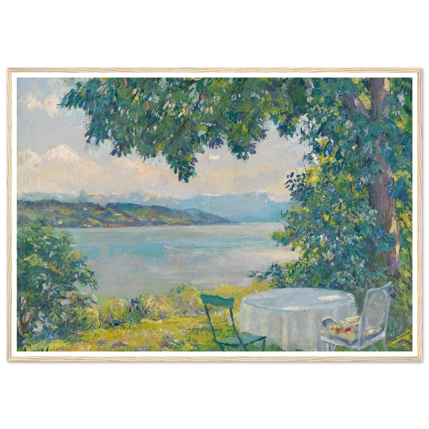 View of Lake Starnberg (1920-30) Art Print | Edward Cucue-Quipham Collections