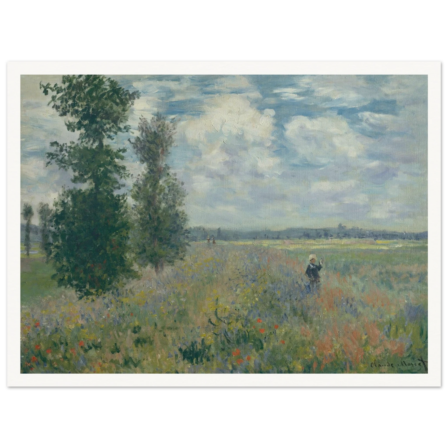Poppy Fields near Argenteuil (1875) Art Print | Claude Monet-Quipham Collections