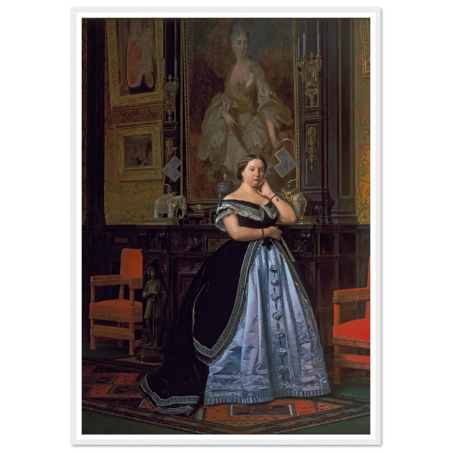 Portrait of Charlotte de Rothschild (1866) Art Print | Jean Leon Gerome-Quipham Collections
