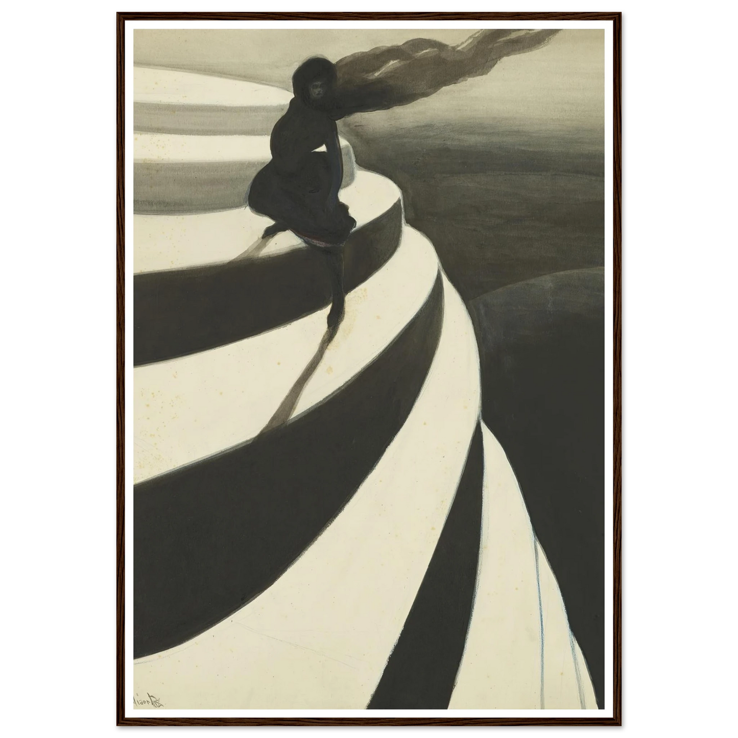 Vertigo (1908) Art Print | Leon Spilliaert-Quipham Collections