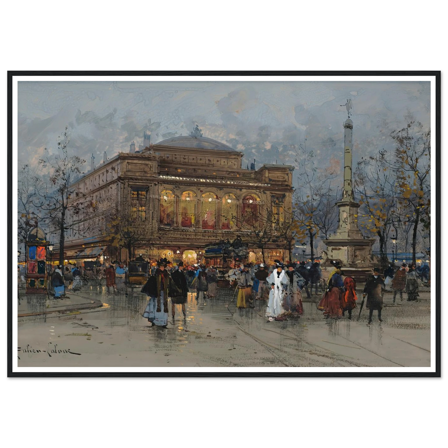 Le Théâtre du Châtelet, Paris Art Print | Eugene Galien Laloue-Quipham Collections