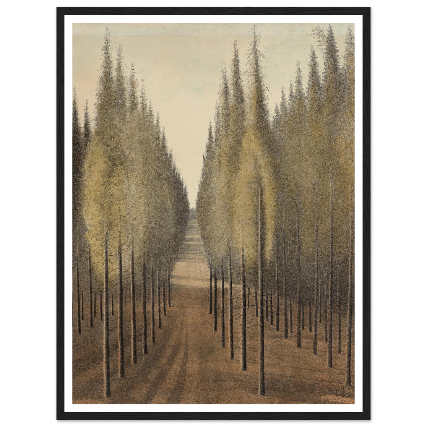 De brandgang (1944) Art Print | Leon Spilliaert-Quipham Collections