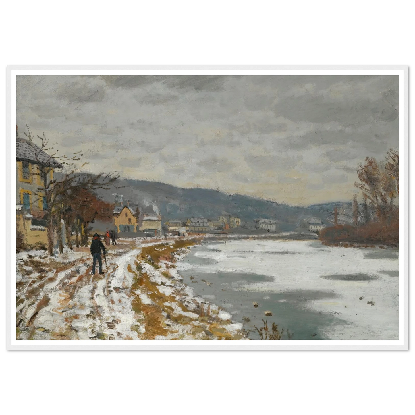 La Seine À Bougival (1869) Art Print | Claude Monet-Quipham Collections