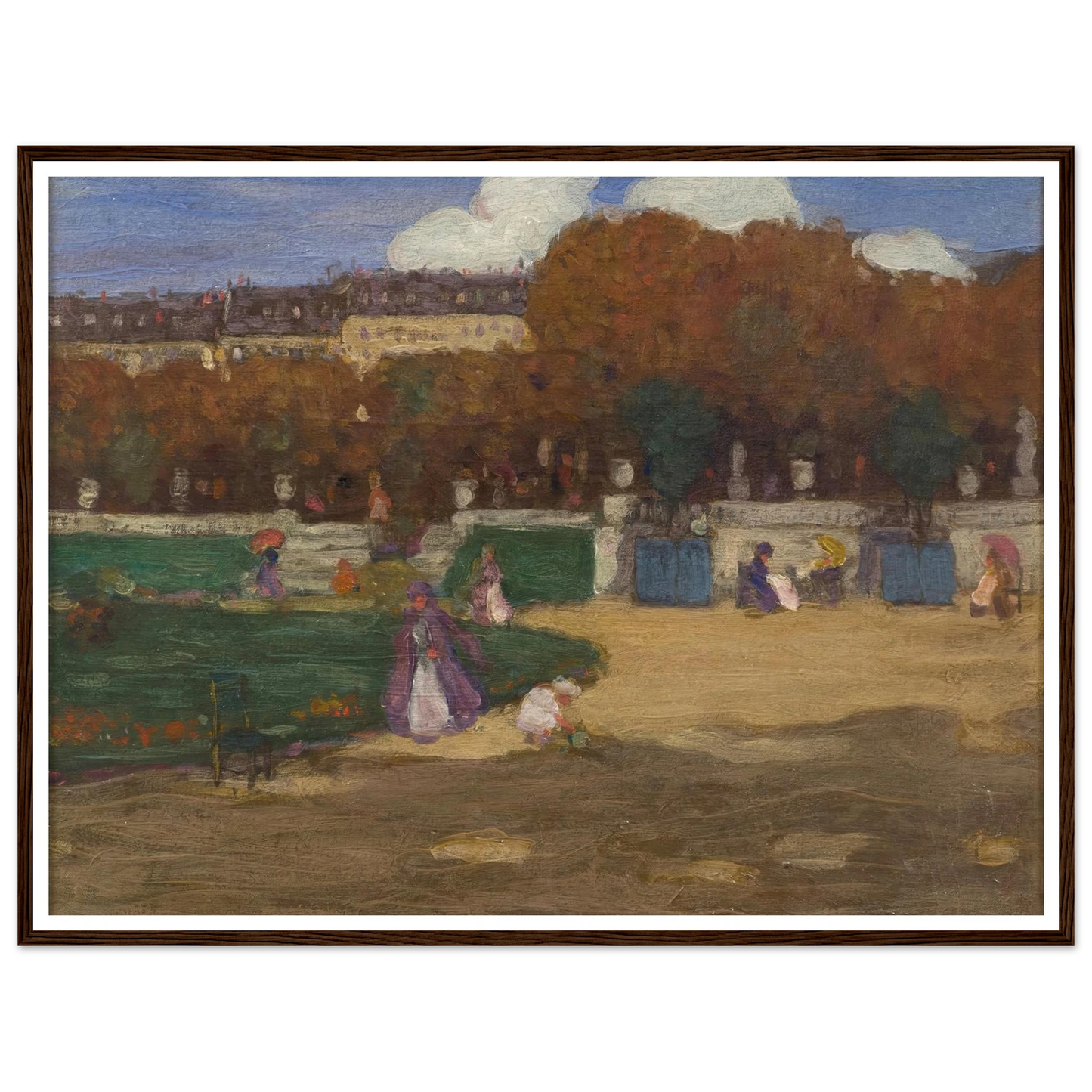 Luxembourg Gardens, Paris (1902) Art Print | Frederick Carl Frieseke-Quipham Collections