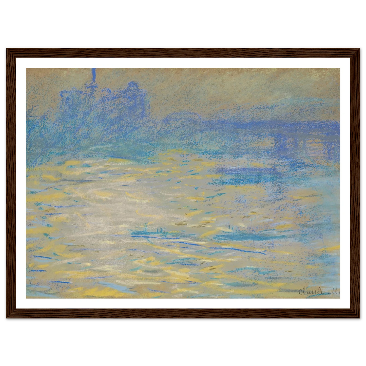 La Tamise (1901) Art Print | Claude Monet-Quipham Collections