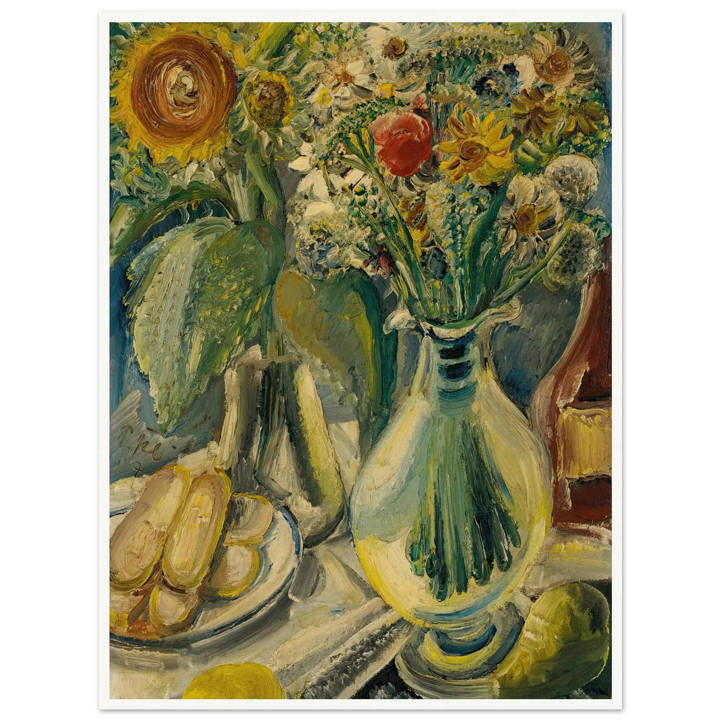 Feldblumen (Field Flowers) (1927) Art Print | Paul Kleinschmidt - Framed Poster - 30x40 cm / 12x16″ - Black frame