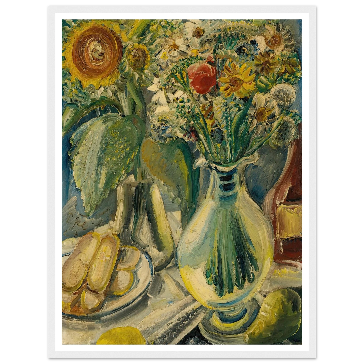 Feldblumen (Field Flowers) (1927) Art Print | Paul Kleinschmidt - Framed Poster - 30x40 cm / 12x16″ - Black frame