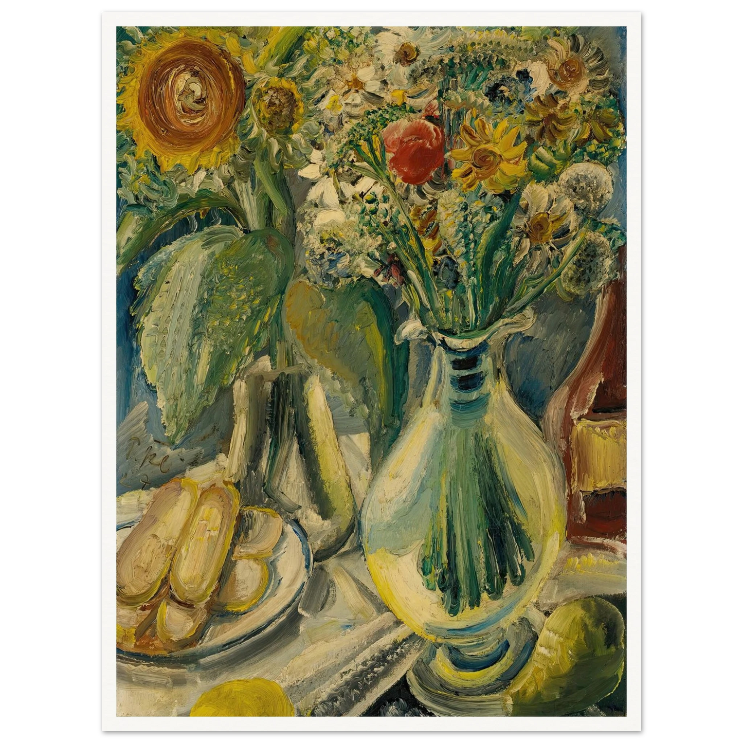 Feldblumen (Field Flowers) (1927) Art Print | Paul Kleinschmidt - Framed Poster - 30x40 cm / 12x16″ - Black frame