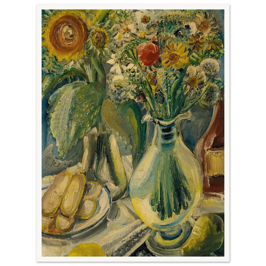 Feldblumen (Field Flowers) (1927) Art Print | Paul Kleinschmidt - Framed Poster - 30x40 cm / 12x16″ - Black frame