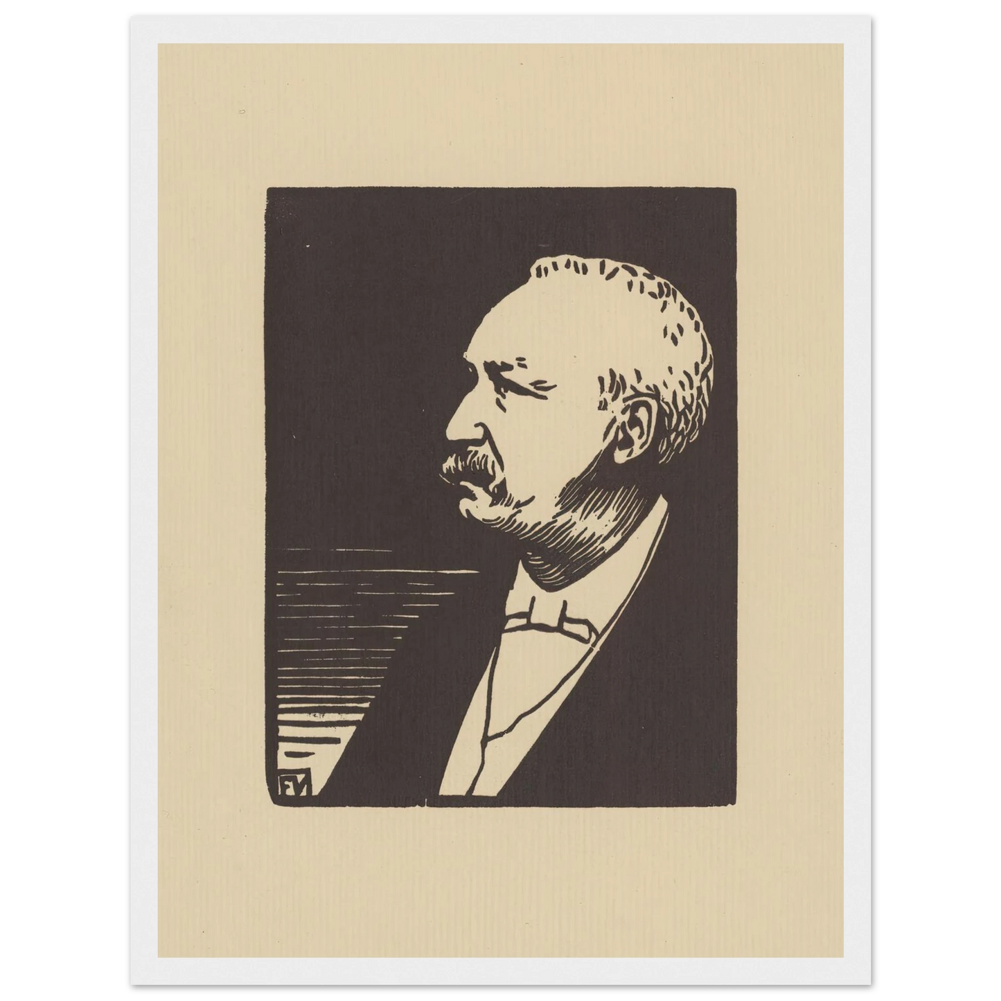Félix Faure (1897) Art Print | Felix Vallotton - Framed Poster - 30x40 cm / 12x16″ - Black frame