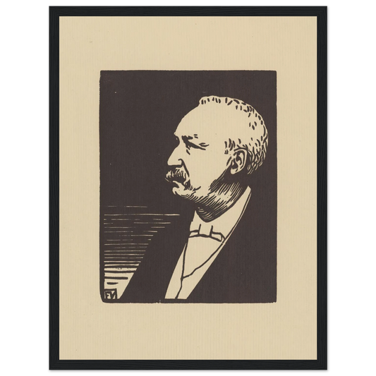 Félix Faure (1897) Art Print | Felix Vallotton - Framed Poster - 30x40 cm / 12x16″ - Black frame