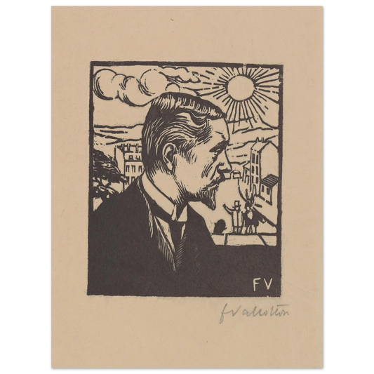 Félix Vallotton (1891) Art Print | Felix Vallotton - Framed Poster - 30x40 cm / 12x16″ - Black frame