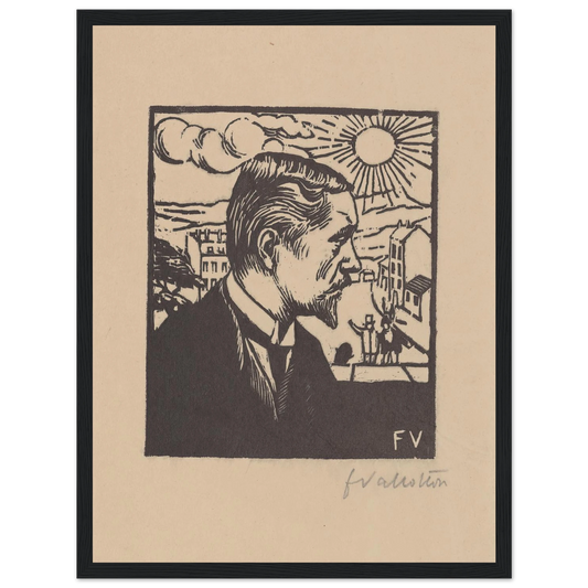 Félix Vallotton (1891) Art Print | Felix Vallotton - Framed Poster - 30x40 cm / 12x16″ - Black frame