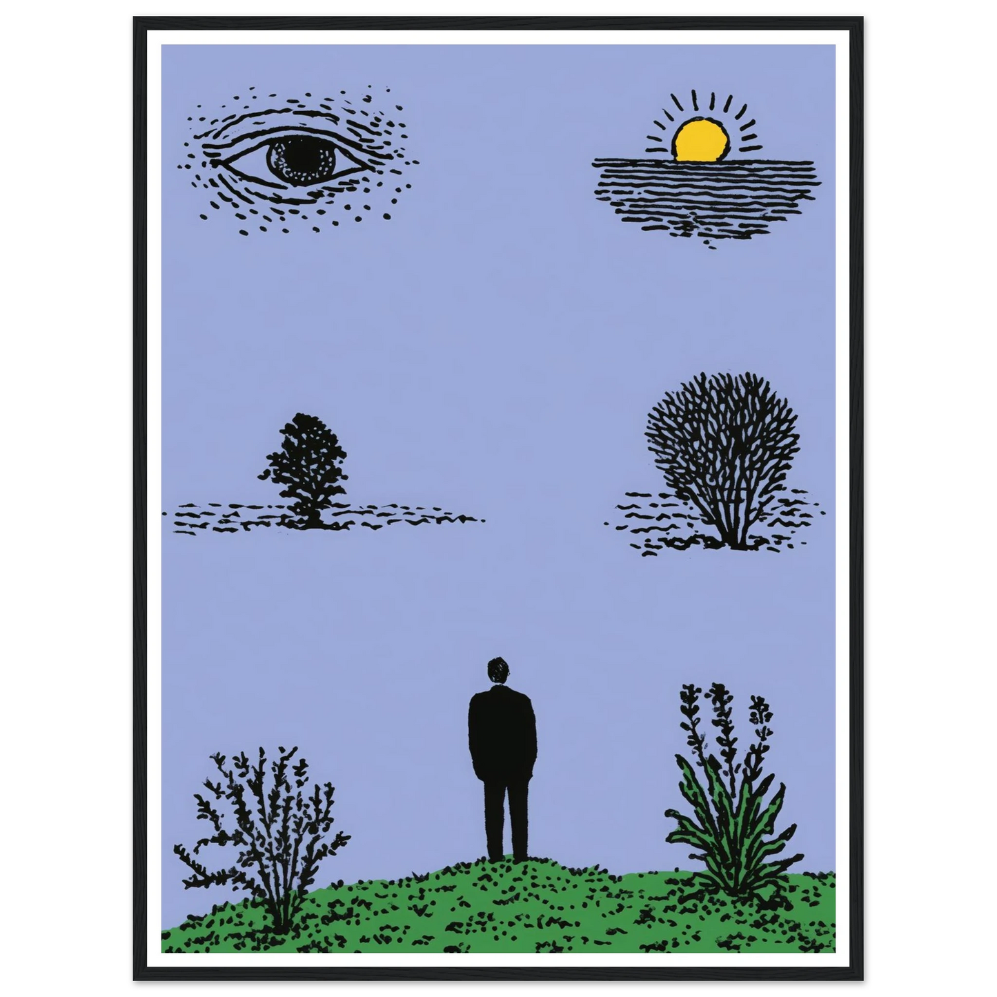 Fever Dream - Framed Poster - 30x40 cm / 12x16″ - Black frame