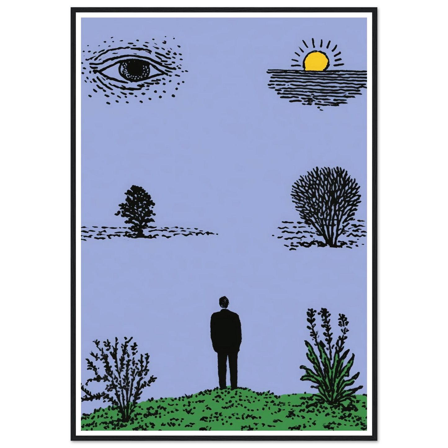 Fever Dream - Framed Poster - 30x40 cm / 12x16″ - Black frame