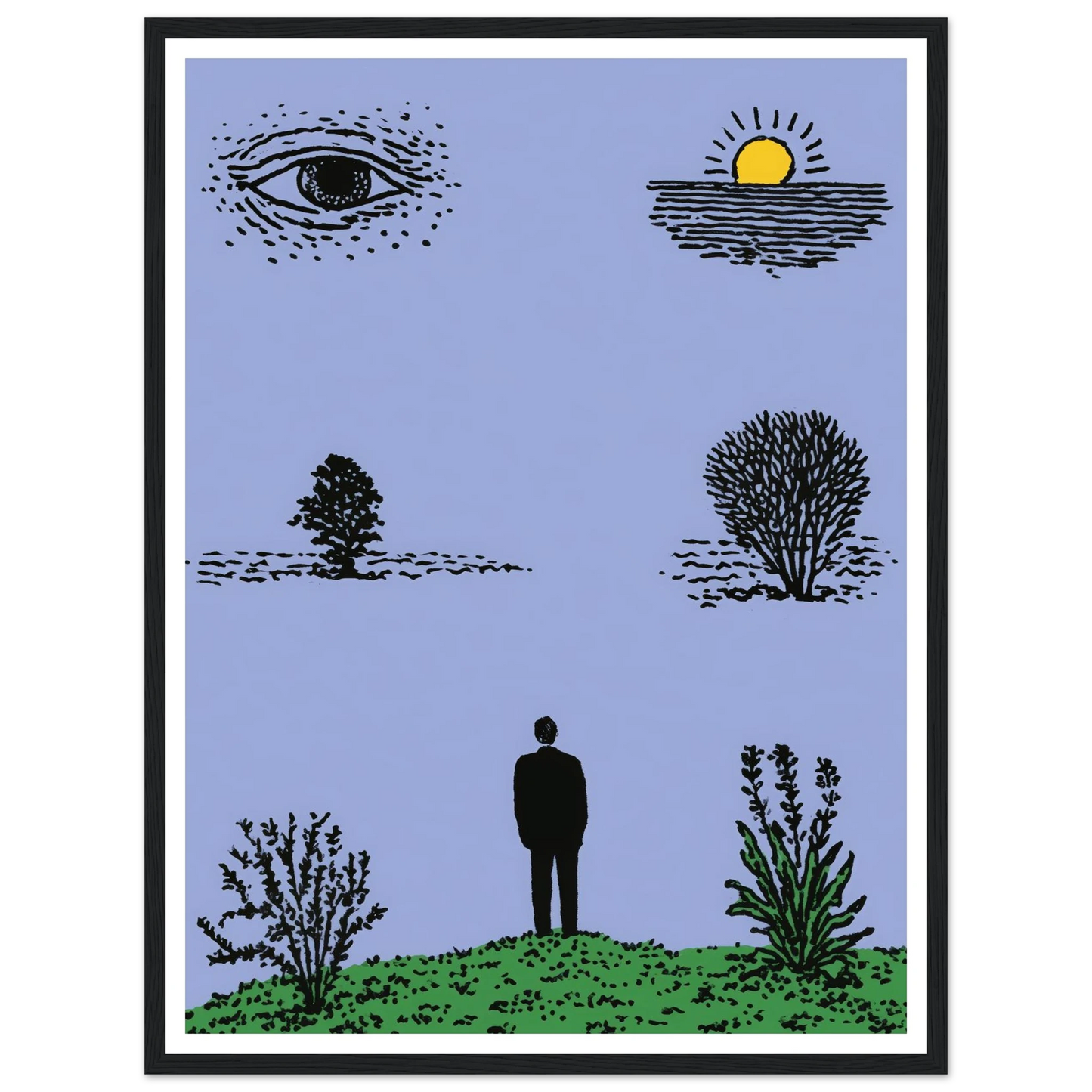 Fever Dream - Framed Poster - 30x40 cm / 12x16″ - Black frame