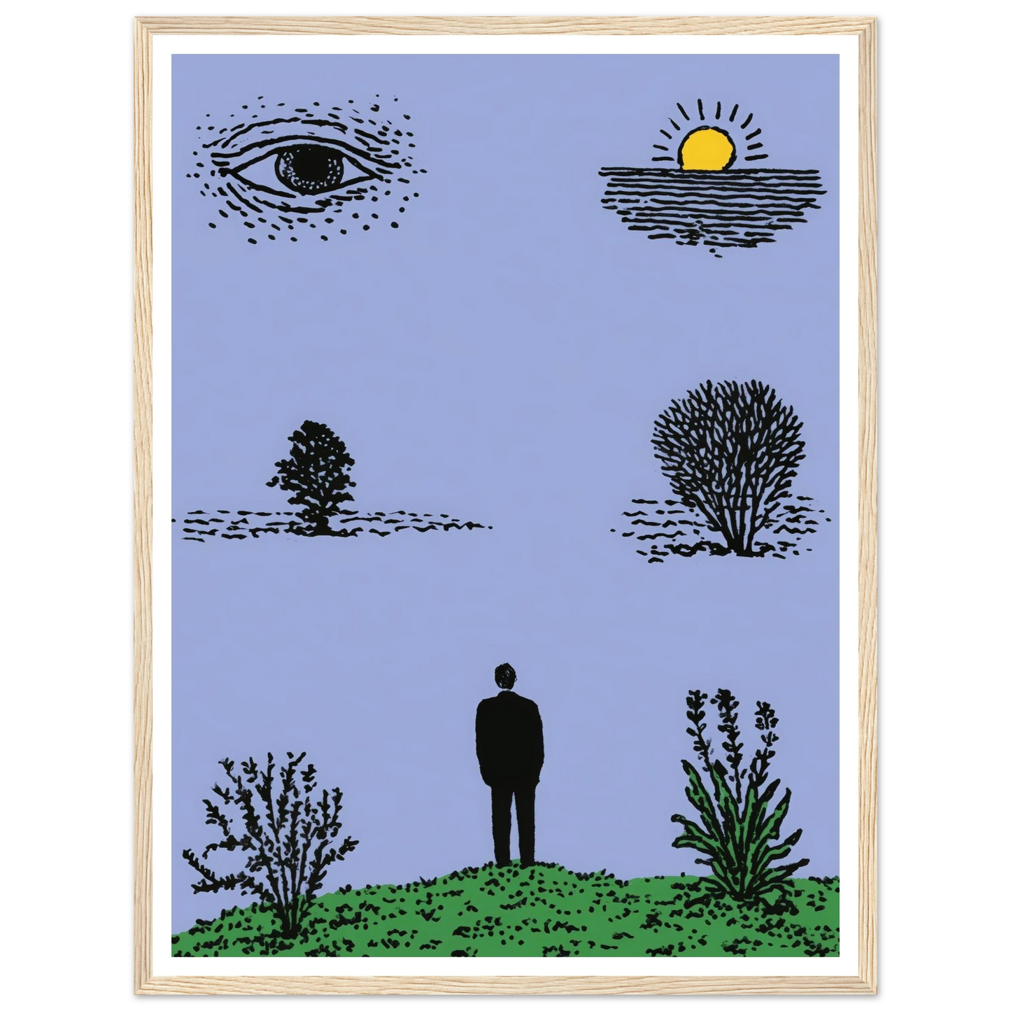 Fever Dream - Framed Poster - 30x40 cm / 12x16″ - Black frame