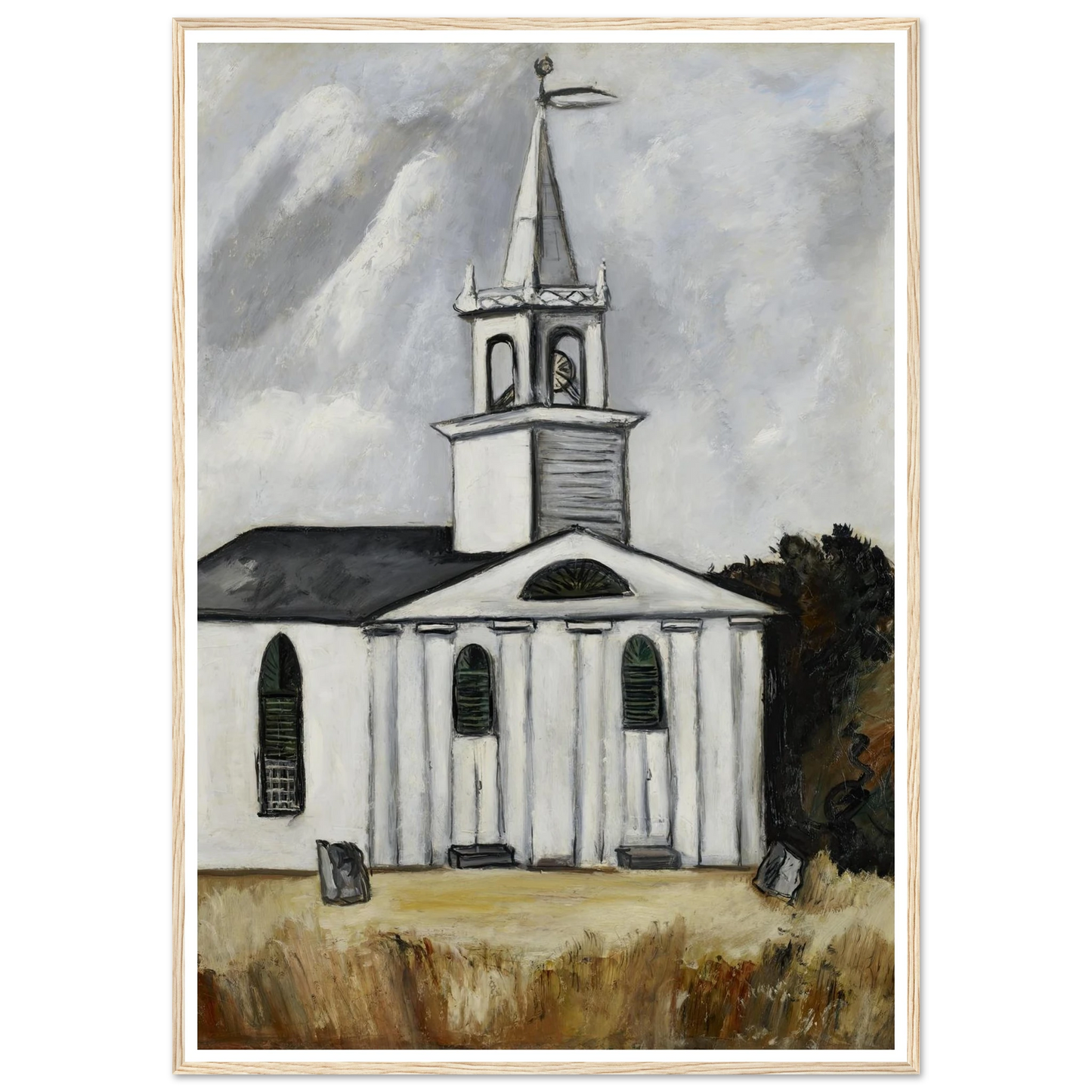 Church at Head Tide #2 (1938 - 1940) Art Print | Marsden Hartley-Quipham Collections