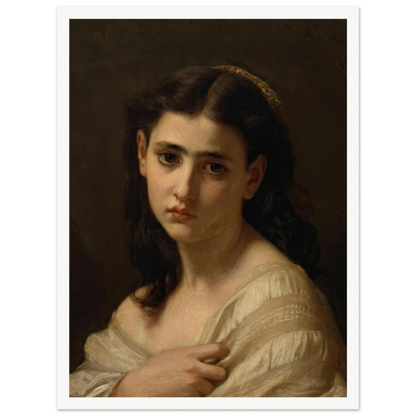 Thoughts far away (1864) Art Print | Hugues Merle-Quipham Collections