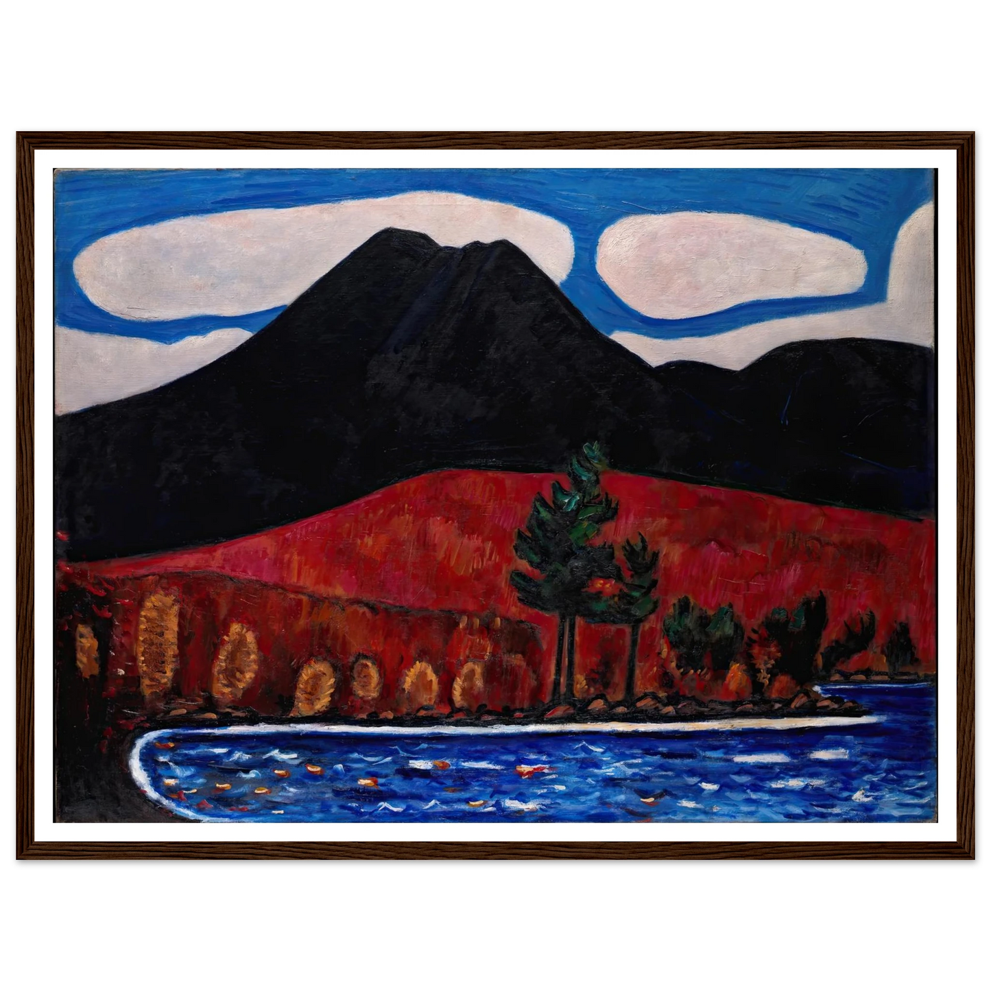 Mt. Katahdin (Maine), Autumn (1939–40) Art Print | Marsden Hartley-Quipham Collections
