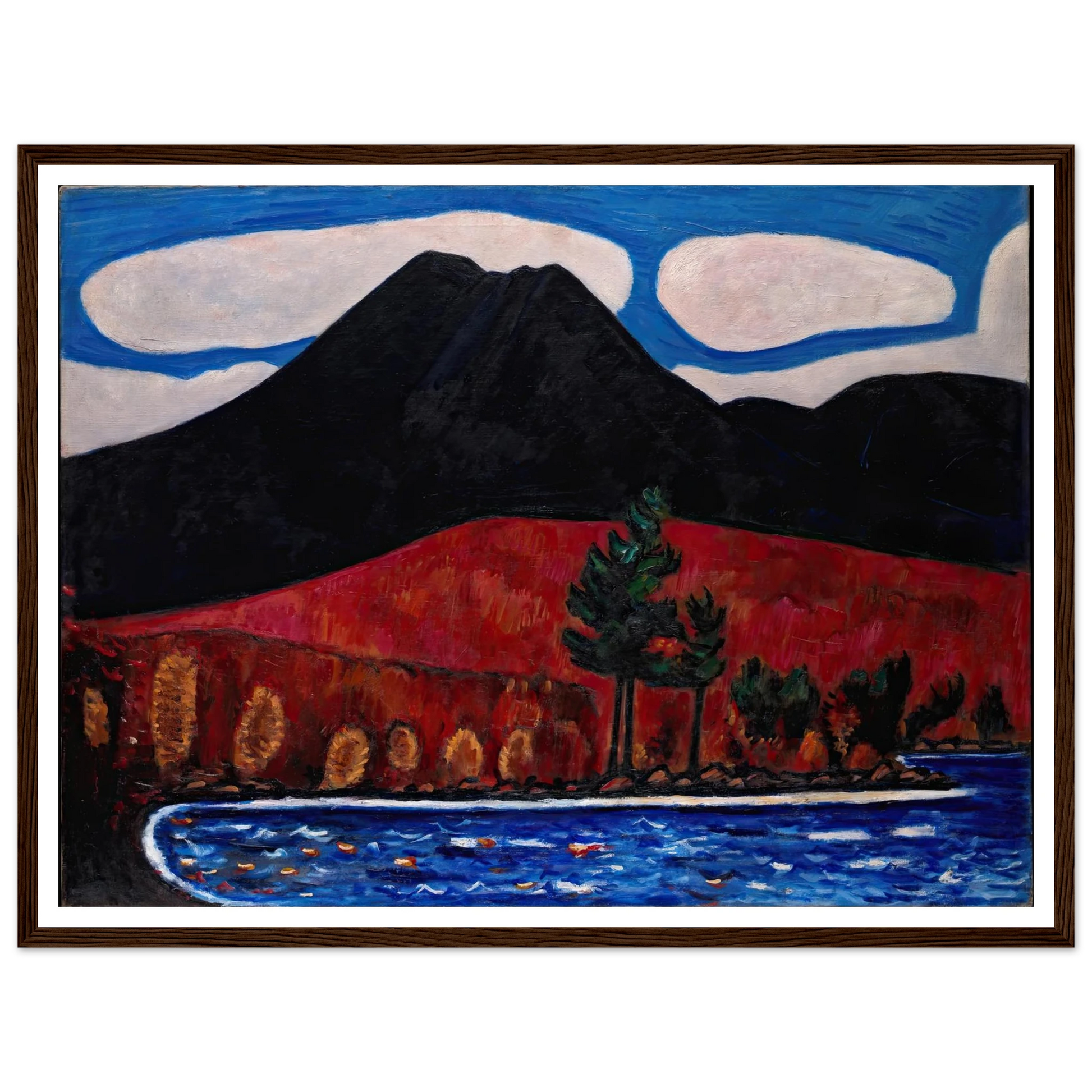 Mt. Katahdin (Maine), Autumn (1939–40) Art Print | Marsden Hartley-Quipham Collections