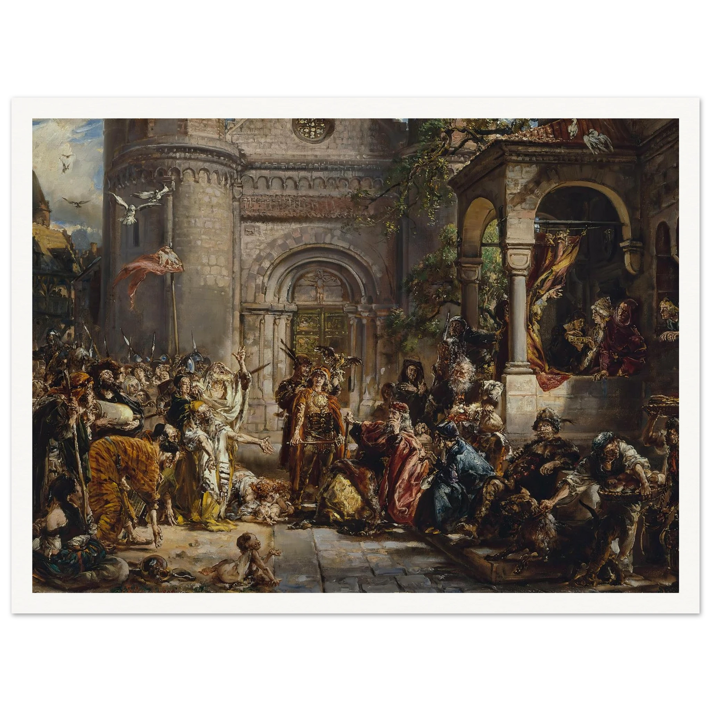 Reception of the Jews, from the series “History of Civilization in Poland” (1889) Art Print | Jan Matejko-Quipham Collections