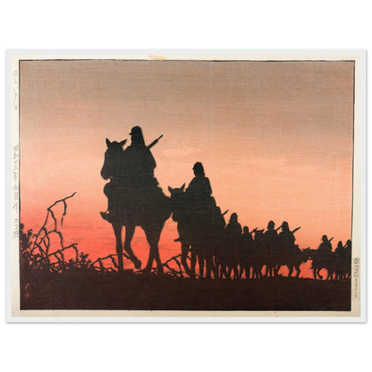 The Red Setting Sun (1937) Art Print | Kawase Hasui-Quipham Collections