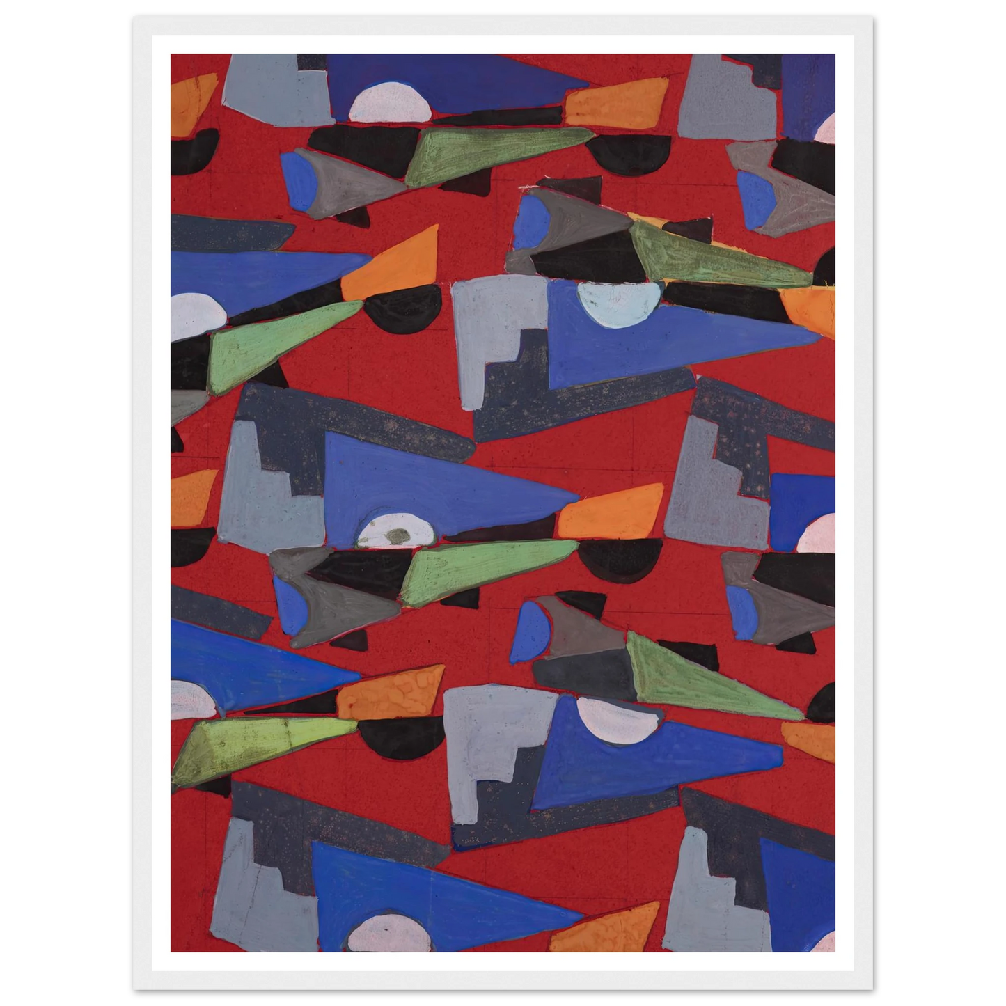 Untitled (Textile design no VIII) (circa 1925) Art Print | Frances Hodgkins-Quipham Collections