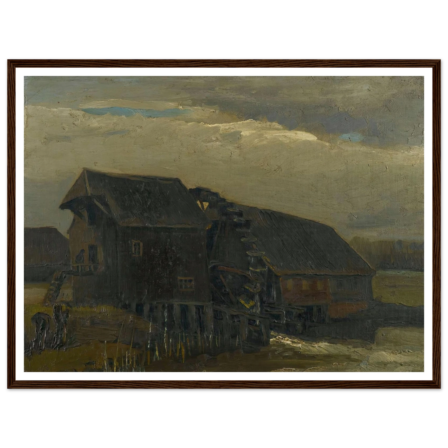 Water Mill At Opwetten (1884) Art Print | Vincent van Gogh-Quipham Collections