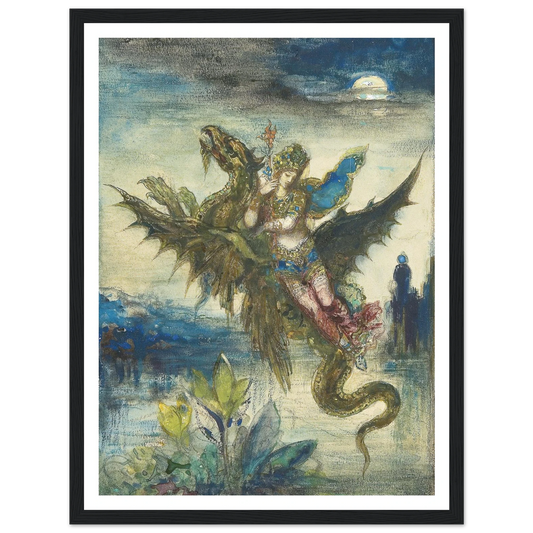 Dream Of The Orient Art Print | Gustave Moreau - Framed Poster - 30x40 cm / 12x16″ - Black frame