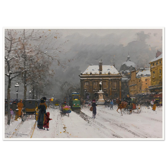 L’institut (Temps Mauvais) Art Print | Eugene Galien Laloue-Quipham Collections
