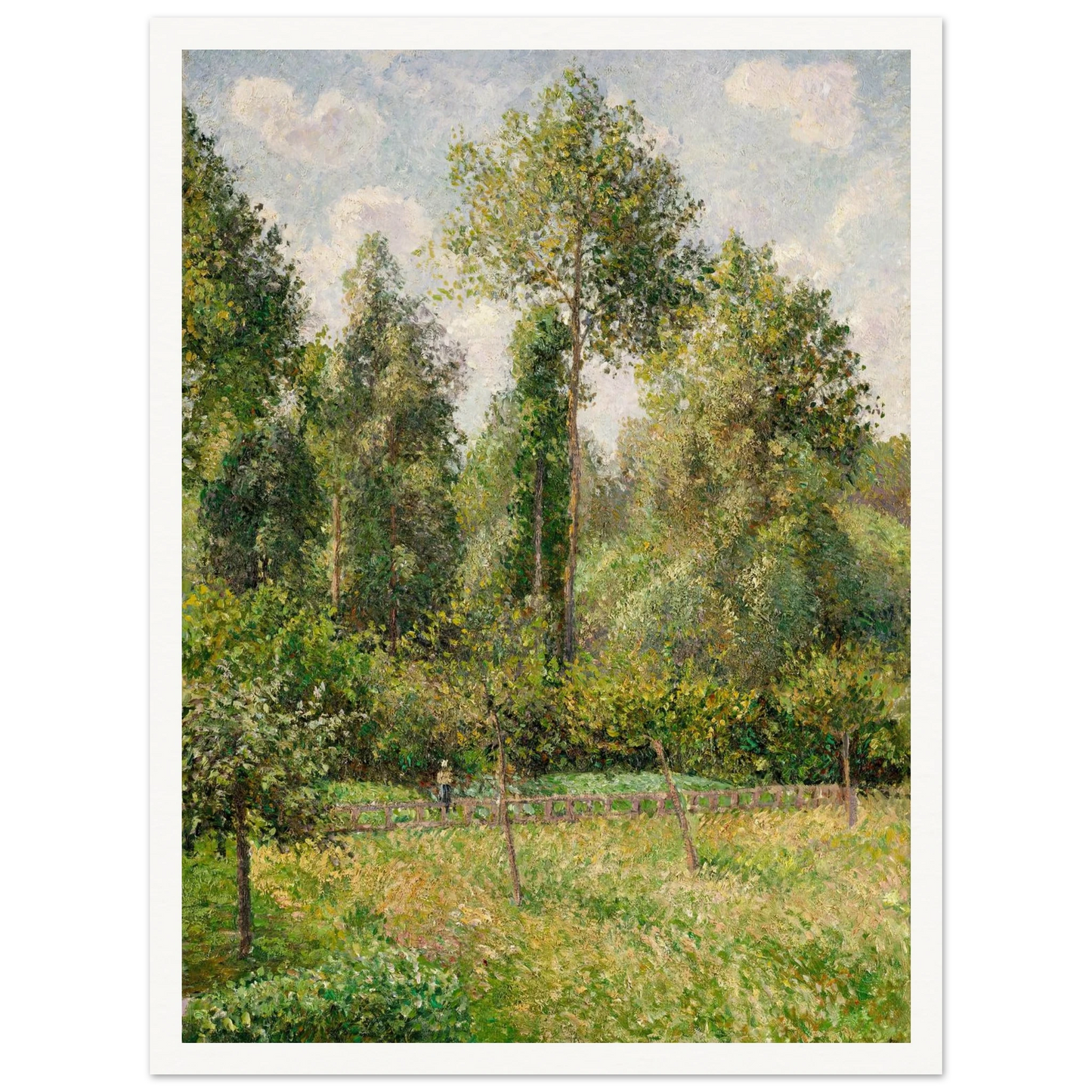 Poplars, Éragny (1895) Art Print | Camille Pissarro-Quipham Collections