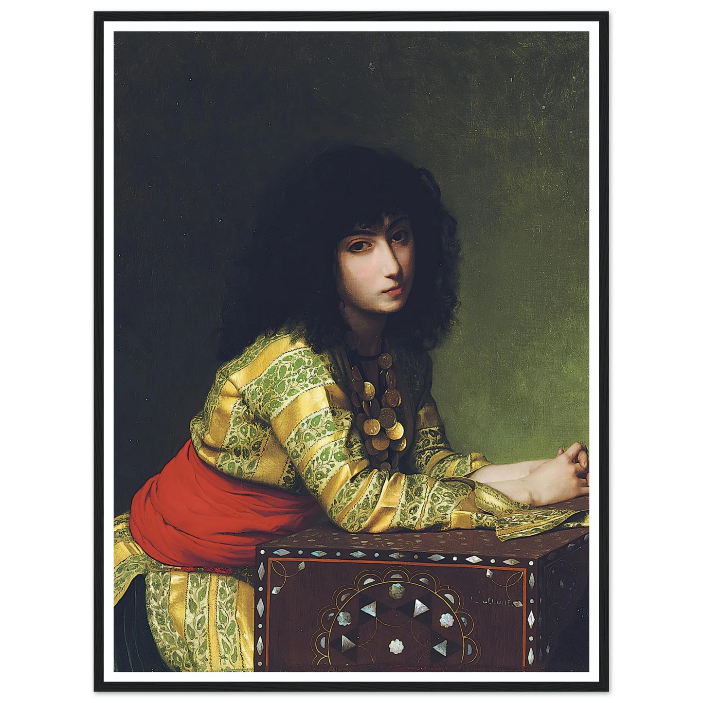 Egyptian girl (circa 1877) Art Print | Jean Leon Gerome-Quipham Collections