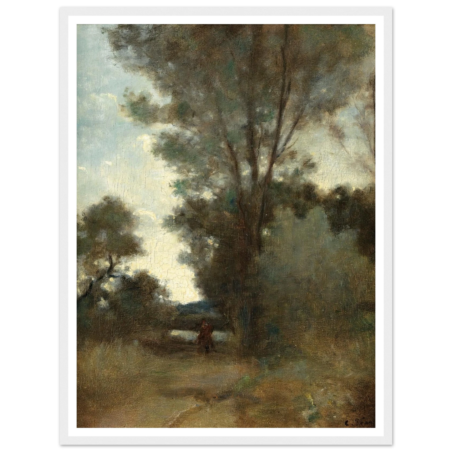 Cavalier À L’orée D’un Bois (circa 1859) Art Print | Camille Pissarro-Quipham Collections