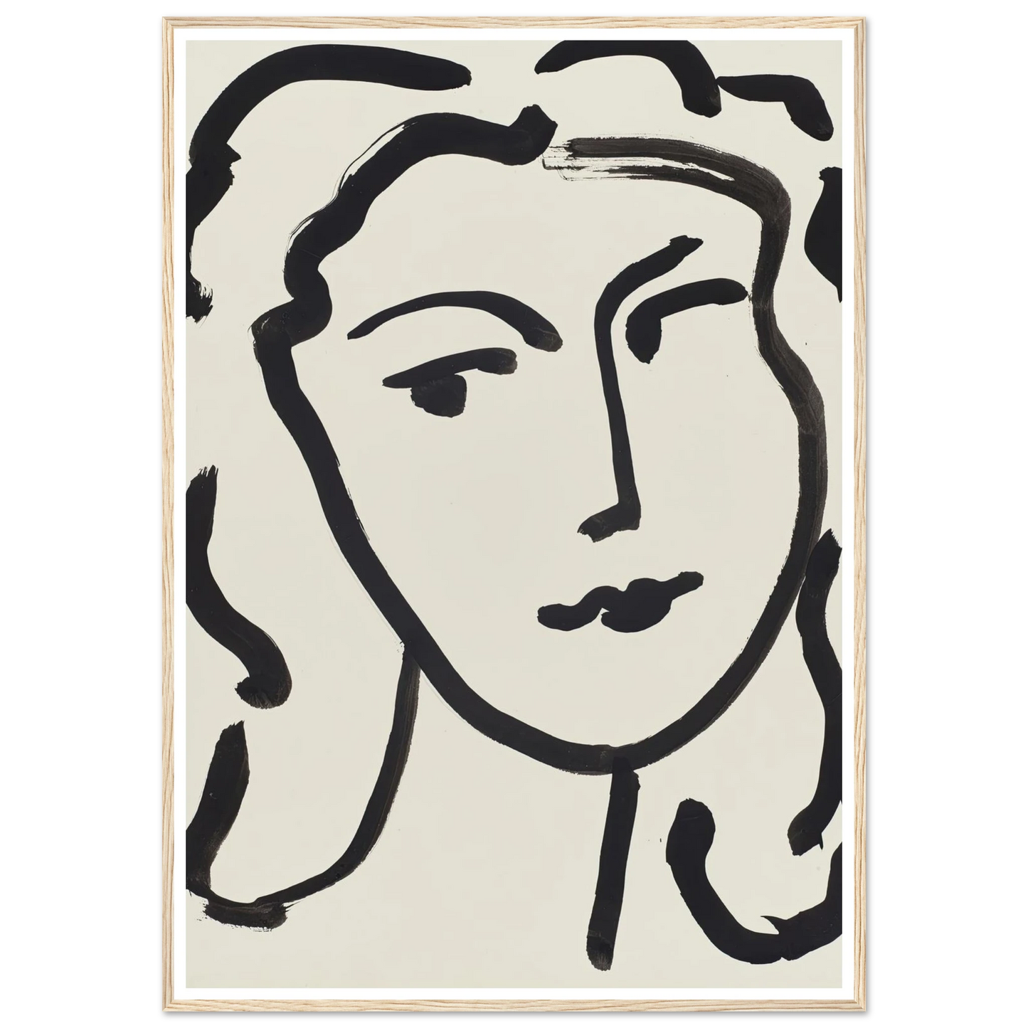 Visage de femme (1948) Art Print | Henri Matisse-Quipham Collections