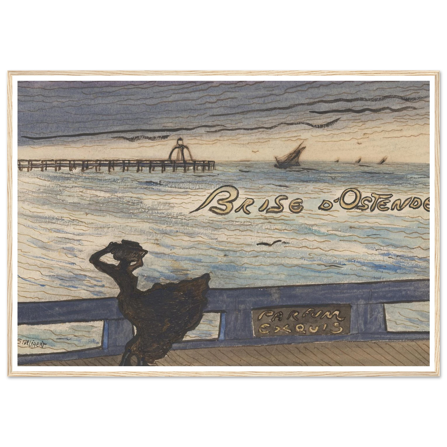 Brise d’Ostende. Parfum exquis (1900-1901) Art Print | Leon Spilliaert-Quipham Collections