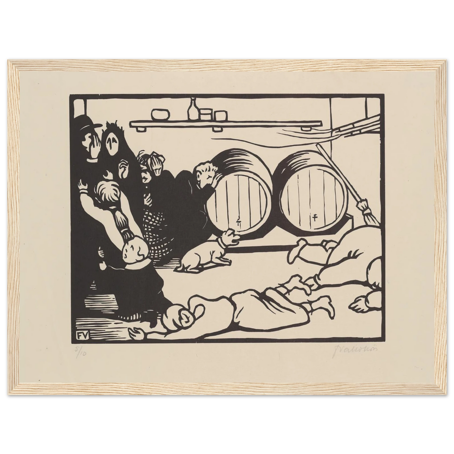 The Civilians (Les Civils) (1916) Art Print | Felix Vallotton-Quipham Collections