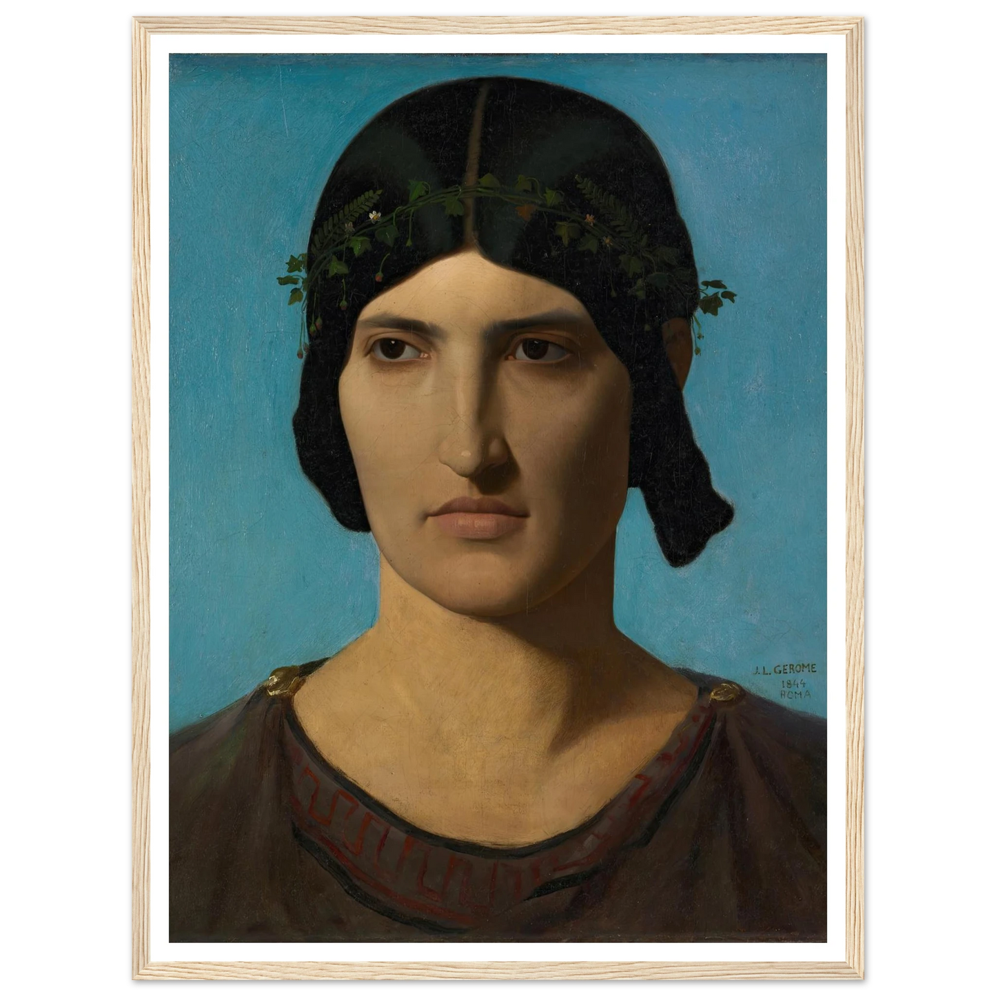 Head of an Italian Woman (1847-1860) Art Print | Jean Leon Gerome-Quipham Collections