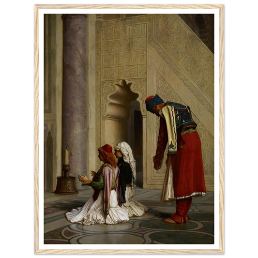 Young Greeks in the Mosque (1865) Art Print | Jean Leon Gerome-Quipham Collections