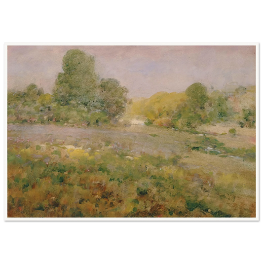 Field Of Varicolored Grasses In Late Summer (In The Virginia Hills) Art Print | William Henry Holmes - Framed Poster - 30x40 cm / 12x16″ - Black frame