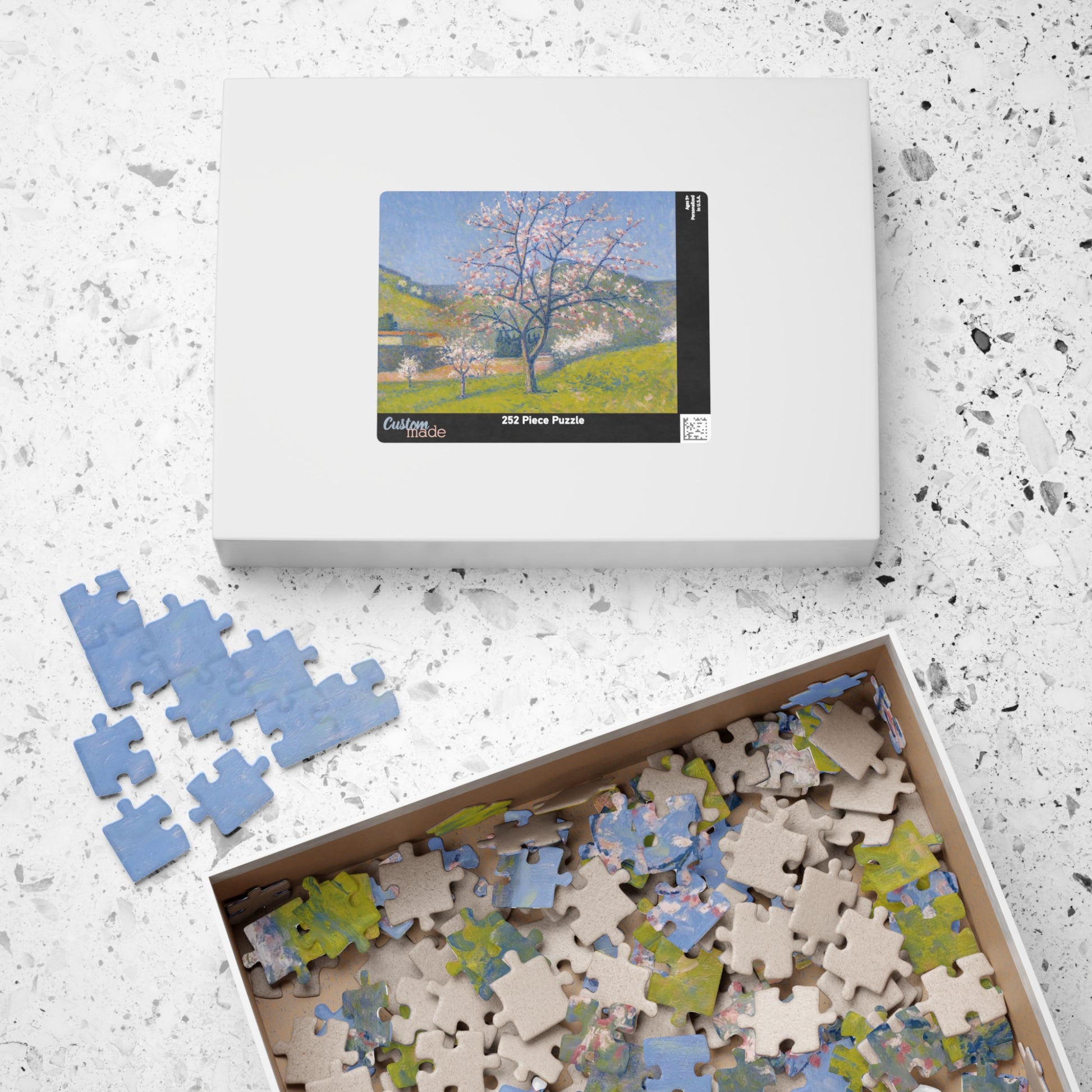 Flowering Trees in Alet-les-Bains Puzzle | Achille Laugé - - 252 pcs (Horizontal) - 