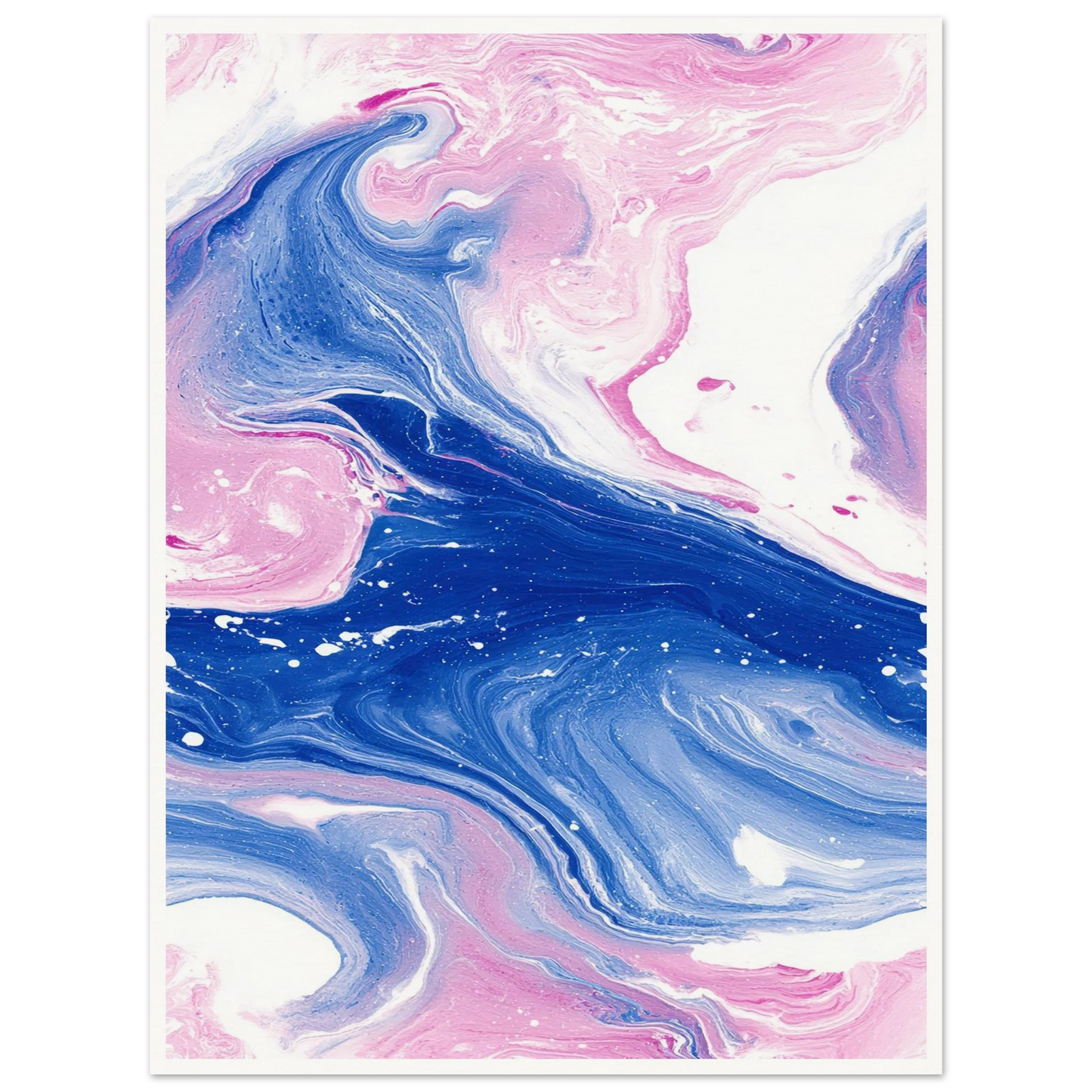 Fluid Lace Veil - Framed Poster - 30x40 cm / 12x16″ - Black frame