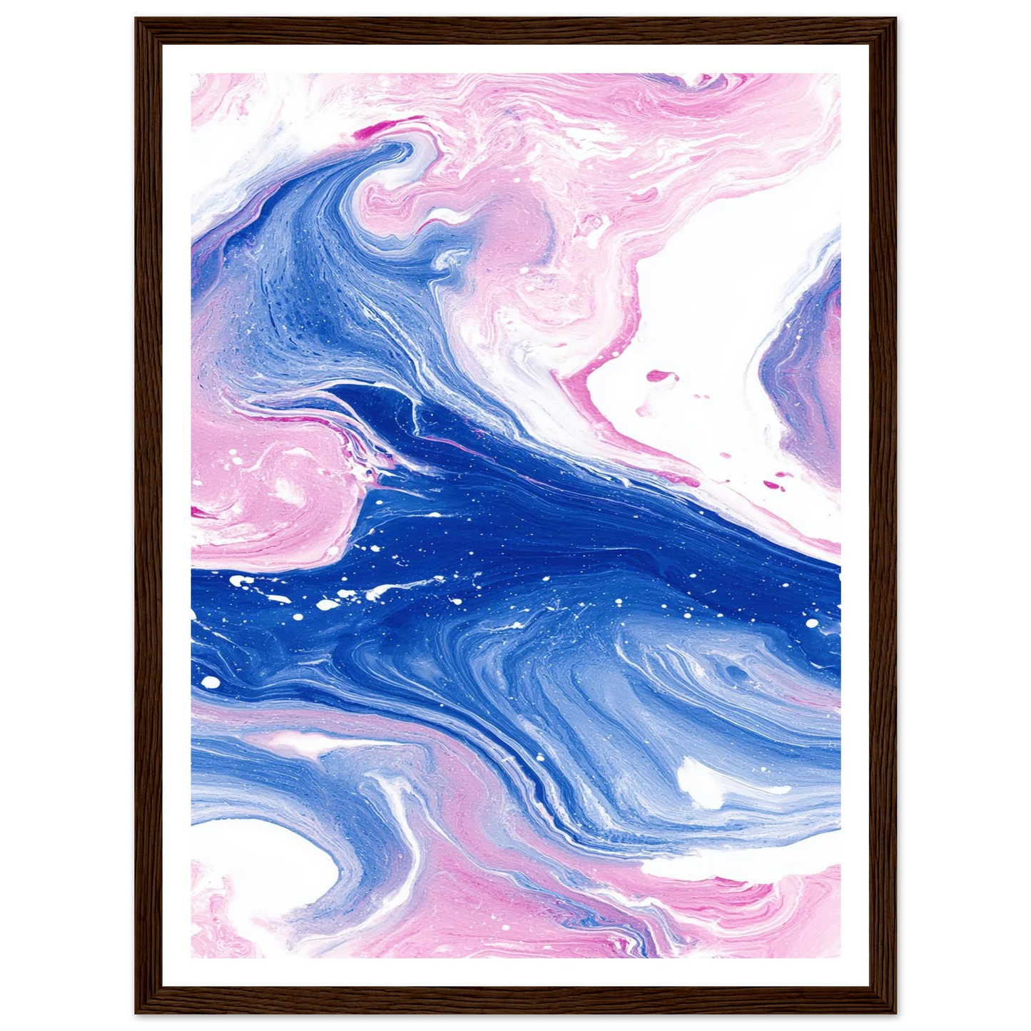Fluid Lace Veil - Framed Poster - 30x40 cm / 12x16″ - Black frame