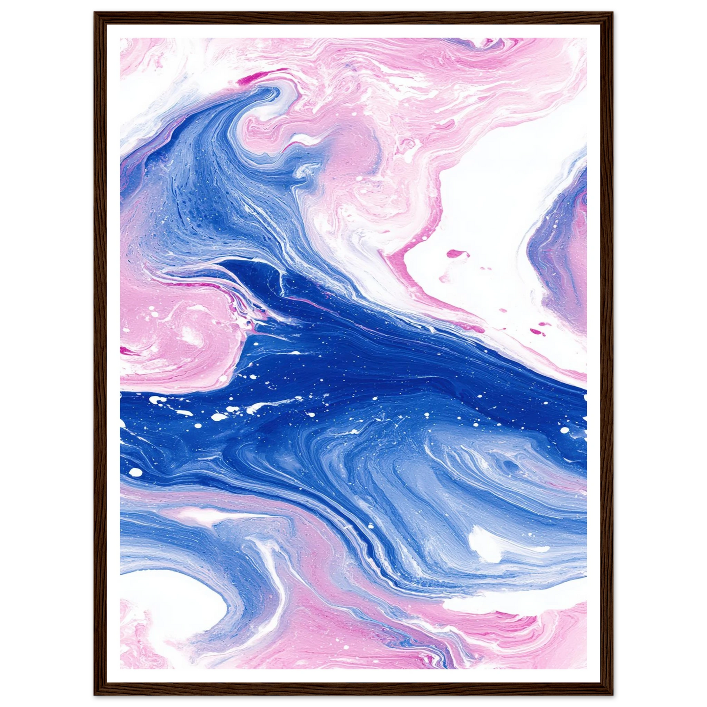 Fluid Lace Veil - Framed Poster - 30x40 cm / 12x16″ - Black frame