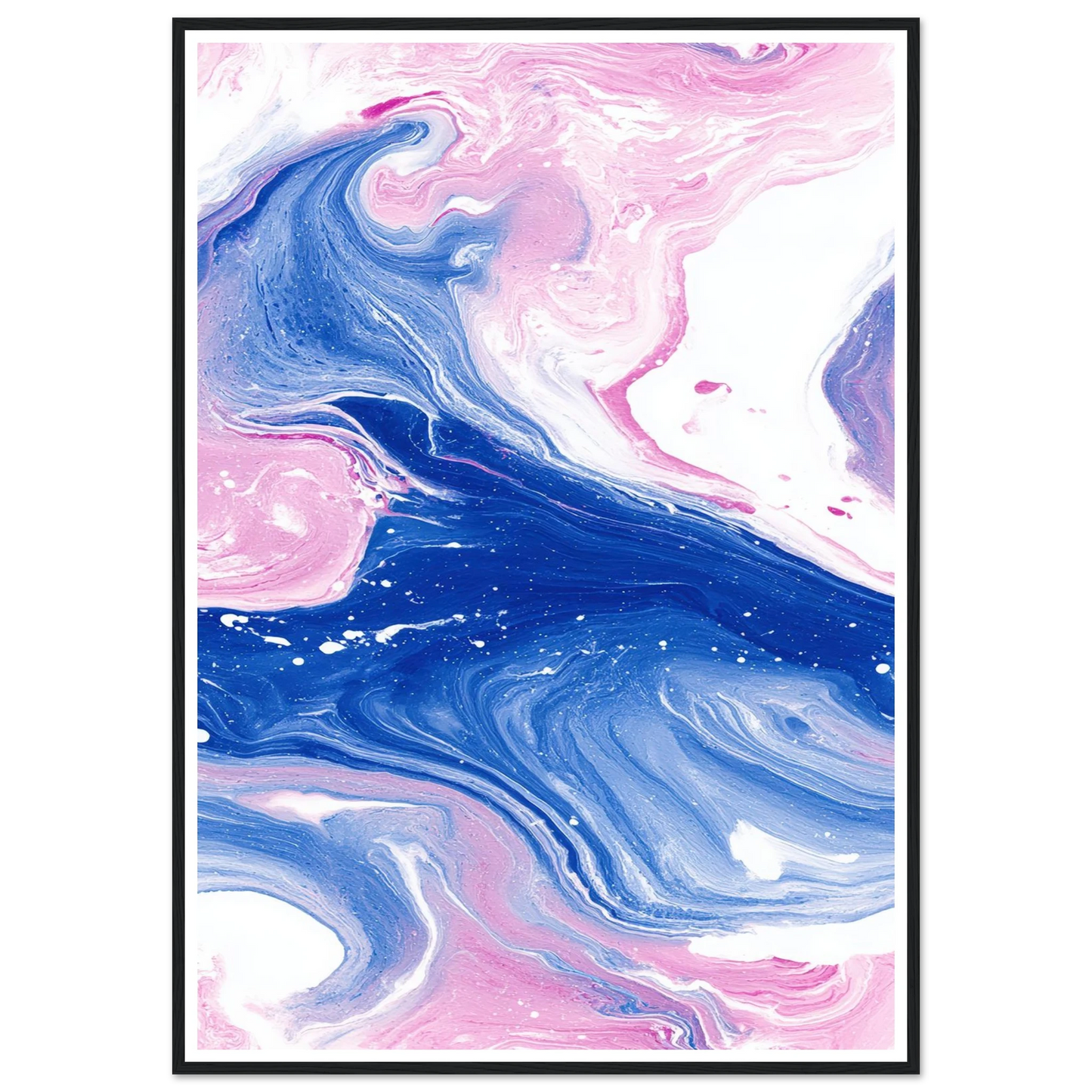 Fluid Lace Veil - Framed Poster - 30x40 cm / 12x16″ - Black frame