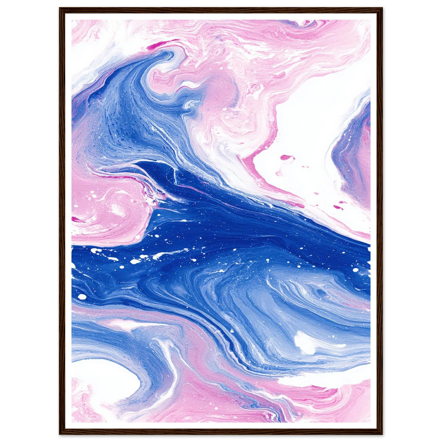 Fluid Lace Veil - Framed Poster - 30x40 cm / 12x16″ - Black frame