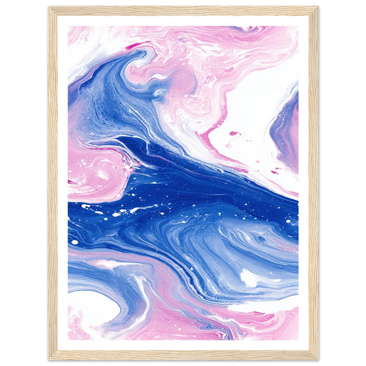 Fluid Lace Veil - Framed Poster - 30x40 cm / 12x16″ - Black frame