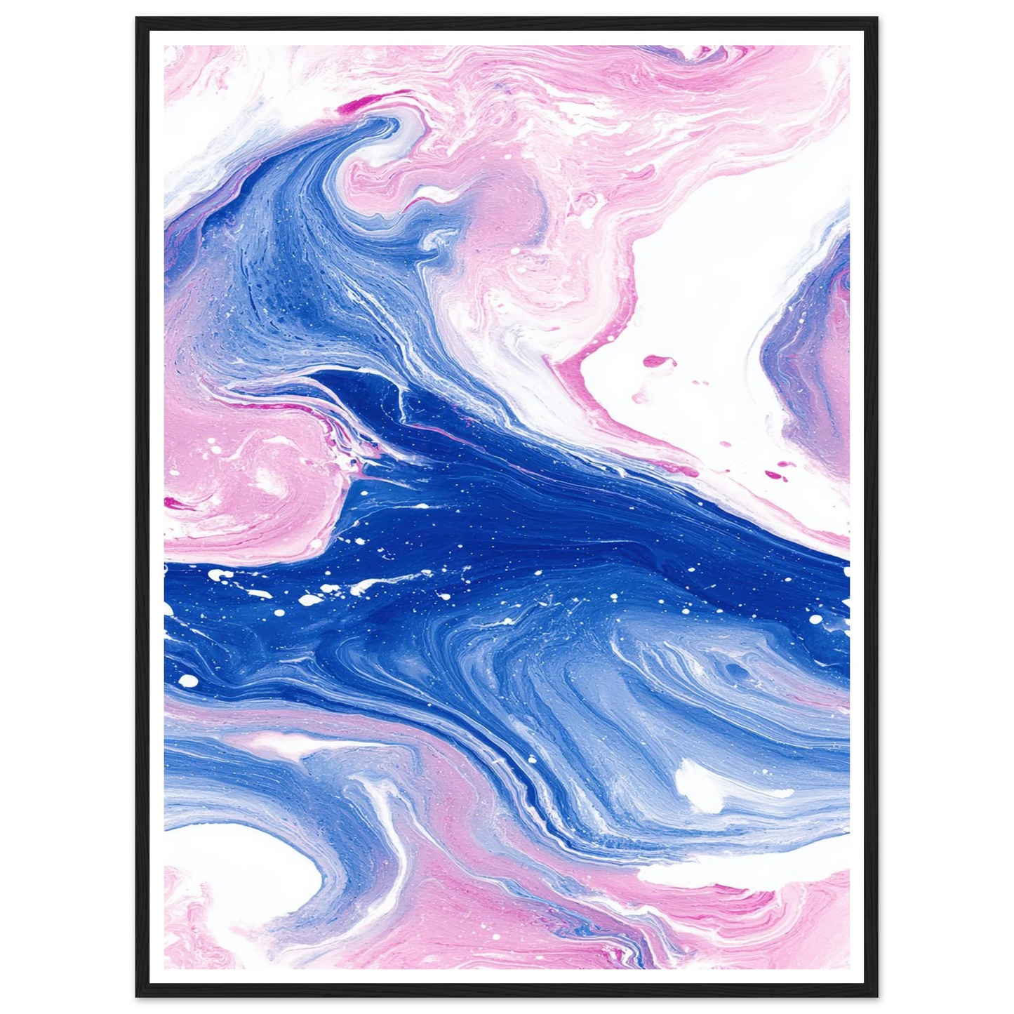 Fluid Lace Veil - Framed Poster - 30x40 cm / 12x16″ - Black frame